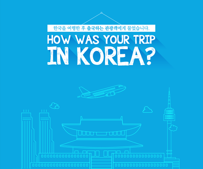 [KCTI-INFO 제35호] 한국을 여행한 후 출국하는 관광객에게 물었습니다. How was your trip in Korea?