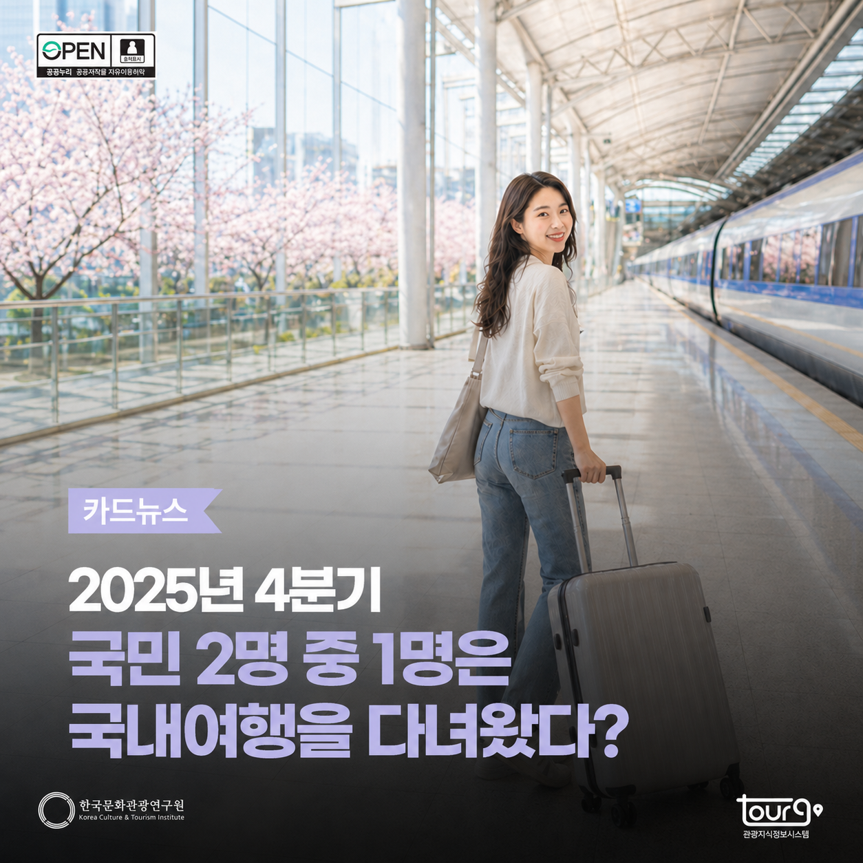 2025년 4분기 국민 2명 중 1명은 국내여행을 다녀왔다?